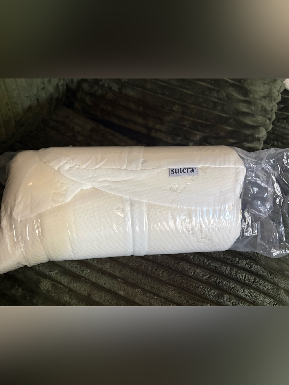 Sutera Orthopedic Contour Pillow, White - Dream Deep Adaptive Memory Foam - New